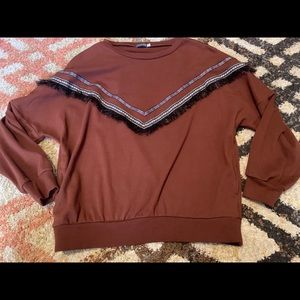 Earthbound Size Medium Sweater w/ Pockets